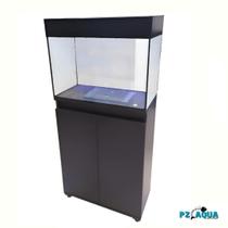 MÓVEL PARA AQUÁRIO 72L MDF PRETO 60x30X75 PZ AQUA