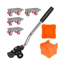 Mover De Móveis Portátil Com 4 Peças E Rotação De 360 Graus graus Rodas De Borracha Rotativas Para