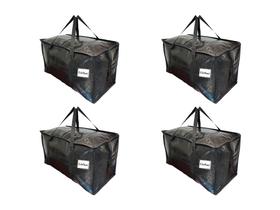 Moving Bags BAG-THAT! Black XL, pacote com 4 unidades, resistente à água