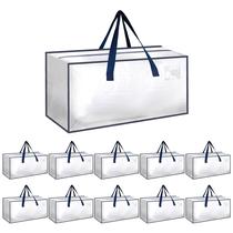 Moving Bags Simple Deluxe, pacote com 10 unidades, extra grandes, brancas