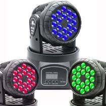 Moving Head RGB 18 Led 3 Watts Triled GT74 - Lorben Moving Head RGB 18 Led 3 Watts Triled GT74 - Lorben