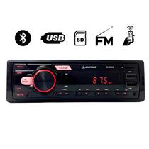 Mp3 Aparelho De Rádio Som Automotivo Eurus Bluetooth Fm 2 entradas Usb Cartão Sd e Rca