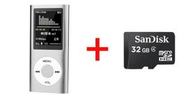 Mp3 Mp4 Player Multimídia Stereo Fm + cartao Memoria 32gb