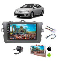 Mp5 7p Central Multimídia Moldura Corolla 2012 2013 + Camera