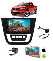 Mp5 7p Central Multimidia Moldura Saveiro G6 Robust + Camera