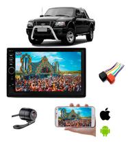 Mp5 Central Multimidia Moldura 2 Din Ford Ranger Cabine Dupla + Camera