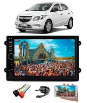 Mp5 Central Multimidia Moldura 2 Din Onix 2012 2013 2014 + Camera