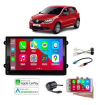 Mp5 Multimidia Android Auto e iOS Carplay Sandero 2017 2018