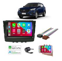 Mp5 Multimidia AndroidAuto Carplay Moldura Creta 2020 2021