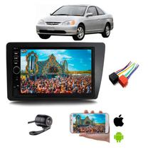 Mp5 Multimidia Moldura 2 Din Civic 2001 2002 2003 + Camera