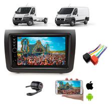 Mp5 Multimidia Moldura 2 din Fiat Ducato 2019 2020 + Camera