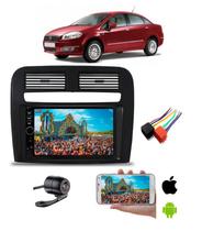 Mp5 Multimidia Moldura 2 din Fiat Linea 2013 2014 + Camera