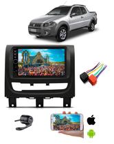 Mp5 Multimidia Moldura 2 Din Fiat Strada Freedom + Camera