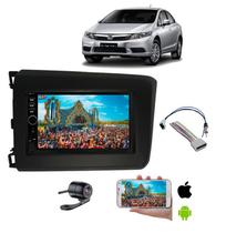Mp5 Multimidia Moldura 2 Din Honda Civic 2015 2016 + Camera