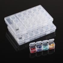 Mr. Pen - Caixas Organizadoras para Miçangas, 28 Compartimentos, Kit com 2, Branco Transparente Mr. Pen - Caixas Organizadoras para Miçangas, 28 Compartimentos, Kit com 2, Branco Transparente