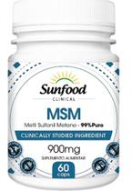 Msm 99% Puro - 900mg - 60 caps sunfood
