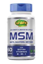 MSM Metil Sulfonil Metano 60 Cápsulas Unilife Vitamins MSM Metil Sulfonil Metano 60 Cápsulas Unilife Vitamins