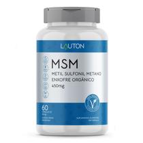 MSM - Metil Sulfonil Metano - Enxofre Orgânico 450mg Vegana - 60 cápsulas Lauton Premium