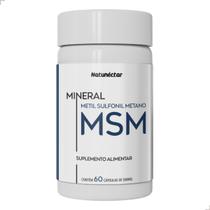 MSM Metilsulfonilmetano Em Pó Natunéctar 500mg 60 Cápsulas Sem Sabor