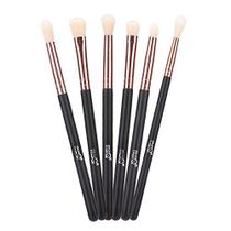 MSQ Eye Brush Set Ouro Rosa 6pcs Sombra Set Pincel de sobrancelha Pincéis de maquiagem Pincel de delineador para sombra, sobrancelha, delineador, mistura, corretivo, melhor para presentes