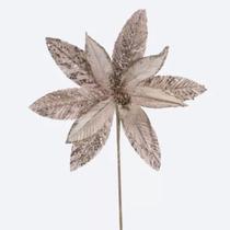 Msw - natal pick poinsetia ouro rose 34x25cm tg19a064