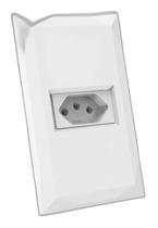 Mt - Cj Tomada 20A Horizontal Montado 4X2 - Doha Branco Mt - Cj Tomada 20A Horizontal Montado 4X2 - Doha Branco