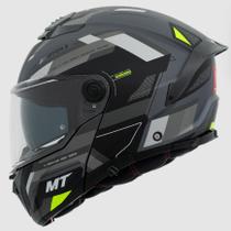 Mt helmets capacete atom 2 bast b2 - mate cinza/preto