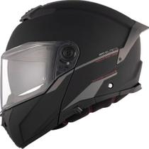 Mt helmets capacete atom 2 solid a1 black mate 56/s