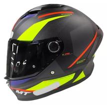 Mt helmets capacete stinger 2 chest c3 - preto/verde matt fluor 58/m