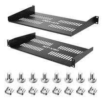 MT-VIKI Estante para Rack de Servidor 19" 1U, Paquete de 2, Profundidad 25 cm