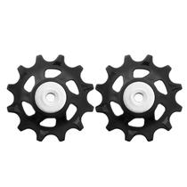 MTB Roda de Polia de Bicicleta 11T 12T Road Bike Jockey Rear Derailleur Kits de reparo - 12T um conjunto