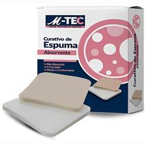 Mtec Curativo Espuma Absorvente Silicone 10cm x 10cm Missner 1 Unidade