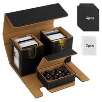 MTG Deck Box TiMoVo Commander 200+ Cartas de Manga Dupla Pretas