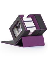 MTG Deck Box ZLCA Commander com janela de exibição preta e roxa