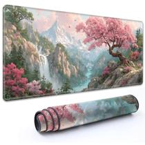 MTG Playmat RMJKXQZG Árvores em flor de cerejeira rosa 60 cm x 35 cm MTG Playmat RMJKXQZG Árvores em flor de cerejeira rosa 60 cm x 35 cm