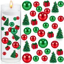 MTLEE Conjunto de 106 Peças de Enfeites para Vaso de Natal com Pérolas MTLEE Conjunto de 106 Peças de Enfeites para Vaso de Natal com Pérolas