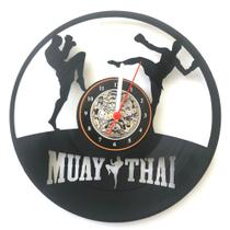 Muay Thai, Relógio Disco De Vinil, Decoração, Luta, Presente, Luva