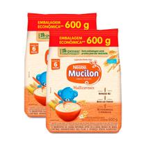 Mucilon Multicereais Cereal Infantil Sachê 600g  Kit com duas unidadess