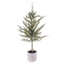 Muda de cedro verde artificial de 86 cm em vaso por Vickerman