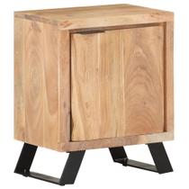 Mueble Auxiliar VidaXL de Madera Maciza de Acacia con Bordes Naturales Mueble Auxiliar VidaXL de Madera Maciza de Acacia con Bordes Naturales