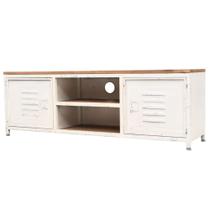 Mueble para TV Casafoyer Acero Galvanizado Blanco 120x30x40 cm