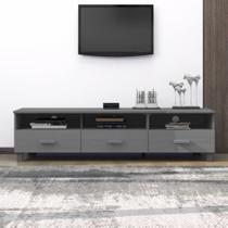 Mueble para TV Casafoyer en Pino Macizo Gris Oscuro 158x40x40 cm