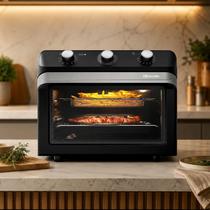 Mueller Air Forno Elétrico MFB35G 35L Preto Fosco 127V 220V Função Fryer e Turbo para Cozinha Moderna e Prática Mueller Air Forno Elétrico MFB35G 35L Preto Fosco 127V 220V Função Fryer e Turbo para Cozinha Moderna e Prática