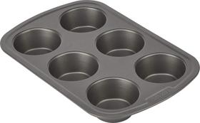Muffin Pan Good Cook, 6 xícaras de aço com revestimento antiaderente