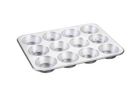 Muffin Pan Nordic Ware, alumínio natural, comercial, 12 xícaras