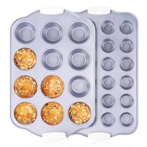 Muffin Pan SJ com alças resistentes ao calor 12 xícaras mais 24 xícaras