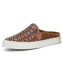 Mule Babuche feminino Pierrô todo perfurado a laser couro legítimo cor pecan Mule Babuche feminino Pierrô todo perfurado a laser couro legítimo cor pecan