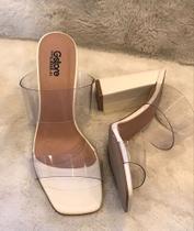 Mule Bloco Pâmela Transparente Gstore