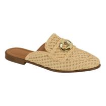 Mule Casual Feminino Vizzano 1376119 Natural Bege
