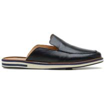 Mule Casual Masculino Preto em Couro 59710 Mule Casual Masculino Preto em Couro 59710